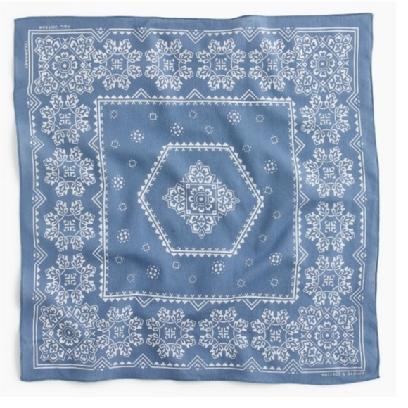 J. Crew Accessories - J. Crew Wallace & Barnes Blue Bandana
